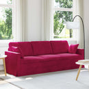 Sofa Vinrød 228 x 78 x 80 cm Fløjl