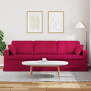Sofa Vinrød 228 x 78 x 80 cm Fløjl