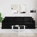 Sofa Sort 228 x 78 x 80 cm Fløjl
