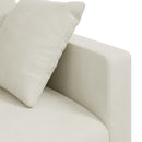 Sofa Creme 228 x 78 x 80 cm Fløjl