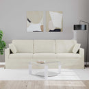 Sofa Creme 228 x 78 x 80 cm Fløjl