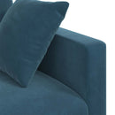 Sofa Blå 228 x 78 x 80 cm Fløjl
