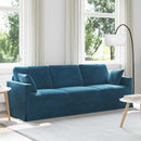 Sofa Blå 228 x 78 x 80 cm Fløjl