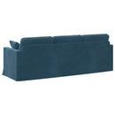 Sofa Blå 228 x 78 x 80 cm Fløjl