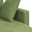 Sofa Lys grøn 178 x 134 x 80 cm Fløjl