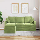 Sofa Lys grøn 178 x 134 x 80 cm Fløjl