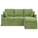 Sofa Lys grøn 178 x 134 x 80 cm Fløjl