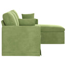 Sofa Lys grøn 178 x 134 x 80 cm Fløjl