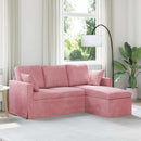 Sofa Lyserød 178 x 134 x 80 cm Fløjl