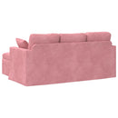 Sofa Lyserød 178 x 134 x 80 cm Fløjl