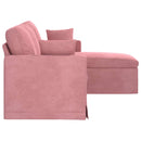 Sofa Lyserød 178 x 134 x 80 cm Fløjl