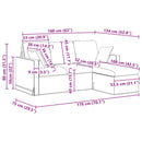Sofa Lyserød 178 x 134 x 80 cm Fløjl