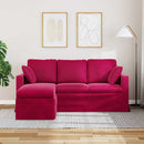 Sofa Vinrød 178 x 134 x 80 cm Fløjl