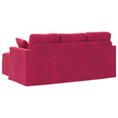 Sofa Vinrød 178 x 134 x 80 cm Fløjl