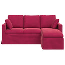 Sofa Vinrød 178 x 134 x 80 cm Fløjl