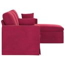 Sofa Vinrød 178 x 134 x 80 cm Fløjl