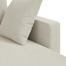 Sofa Creme 178 x 134 x 80 cm Fløjl