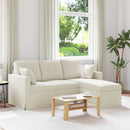 Sofa Creme 178 x 134 x 80 cm Fløjl