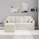 Sofa Creme 178 x 134 x 80 cm Fløjl