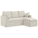 Sofa Creme 178 x 134 x 80 cm Fløjl