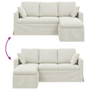 Sofa Creme 178 x 134 x 80 cm Fløjl