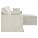 Sofa Creme 178 x 134 x 80 cm Fløjl