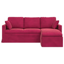 Sofa Vinrød 198 x 134 x 80 cm Fløjl