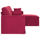 Sofa Vinrød 198 x 134 x 80 cm Fløjl