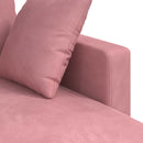 Sofa Lyserød 228 x 134 x 80 cm Fløjl