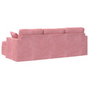 Sofa Lyserød 228 x 134 x 80 cm Fløjl