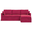 Sofa Vinrød 228 x 134 x 80 cm Fløjl