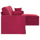 Sofa Vinrød 228 x 134 x 80 cm Fløjl