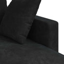 Sofa Sort 228 x 134 x 80 cm Fløjl