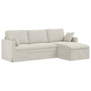 Sofa Creme 228 x 134 x 80 cm Fløjl
