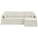 Sofa Creme 228 x 134 x 80 cm Fløjl