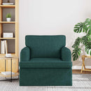 Sofa Mørkegrøn 84 x 80 x 85 cm Stof