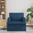 Sofa Blå 84 x 80 x 85 cm Stof