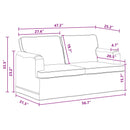 Sofa Mørkegrå 144 x 80 x 85 cm Stof