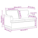 Sofa Sort 144 x 80 x 85 cm Stof