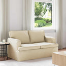 Sofa Creme 144 x 80 x 85 cm Stof