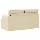 Sofa Creme 144 x 80 x 85 cm Stof