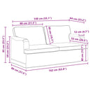 Sofa Mørkegrå 162 x 80 x 85 cm Stof