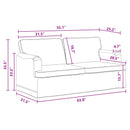 Sofa Mørkegrå 162 x 80 x 85 cm Stof