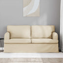 Sofa Creme 162 x 80 x 85 cm Stof