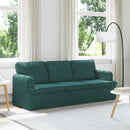 Sofa Mørkegrøn 201 x 80 x 85 cm Stof