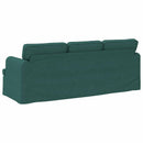 Sofa Mørkegrøn 201 x 80 x 85 cm Stof
