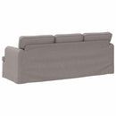 Sofa Gråbrun 201 x 80 x 85 cm Stof