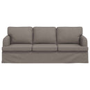 Sofa Gråbrun 201 x 80 x 85 cm Stof
