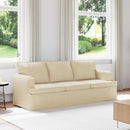 Sofa Creme 201 x 80 x 85 cm Stof