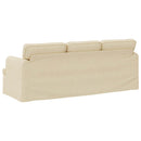 Sofa Creme 201 x 80 x 85 cm Stof